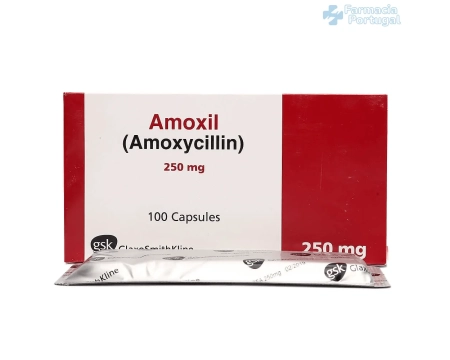 Comprimidos de Amoxicilina Genérico 500mg em Portu