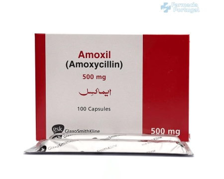 Comprimidos de Amoxicilina Genérico 500mg em Portu